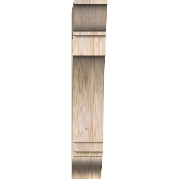 Imperial Traditional Rough Sawn Bracket, Douglas Fir, 6W X 22D X 34H